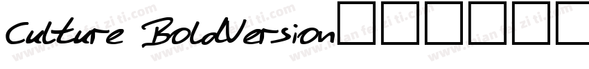Culture BoldVersion字体转换